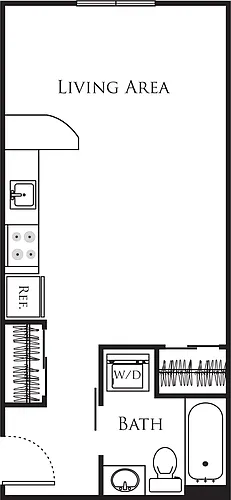 Floor plan Micro Studio - C2B