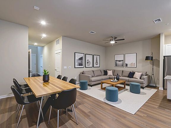 Residence C Living and Dining (virtually staged)