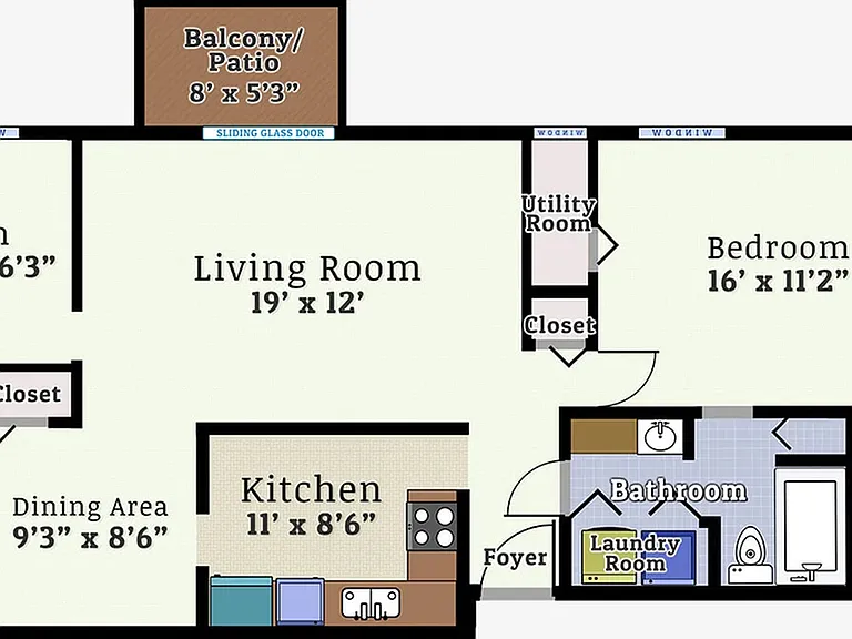 One Bedroom One Bath Den Mid-rise Floorplan One Bedroom One Bath Den Mid-rise Floorplan