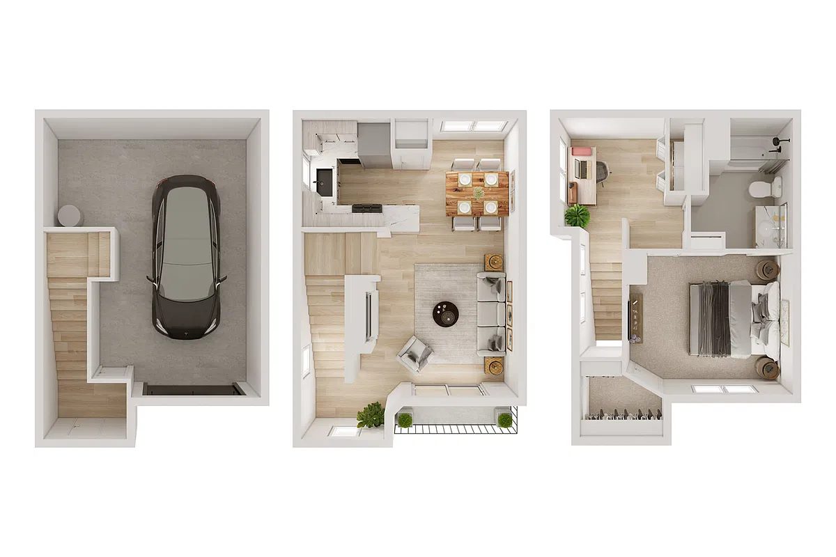 Floor plan A1TC - Townhome
