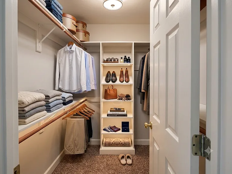 Master Closet-Virtually Staged