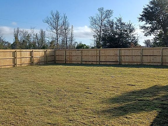 Large private back yard