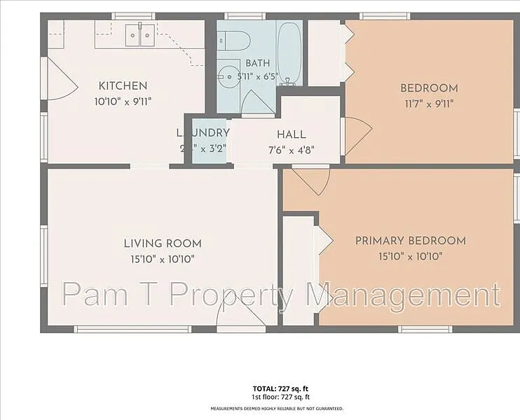 2 bed, 1.0 bath, 726 sqft, $1,595 — Photo 3