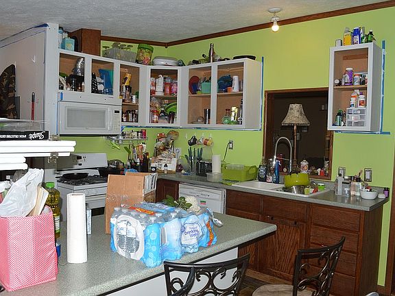 Cabinets are being painted