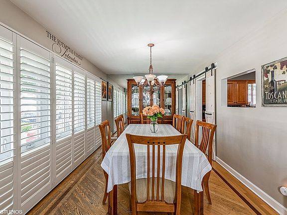 Large sun filled Dining Room