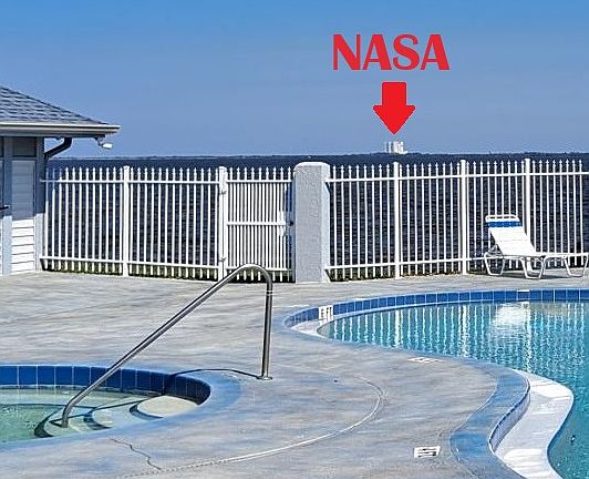 View of NASA from Pool Area