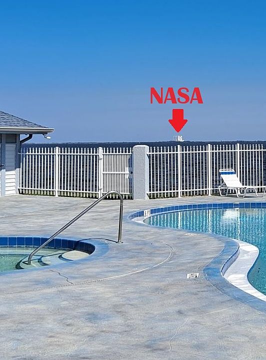 View of NASA from Pool Area