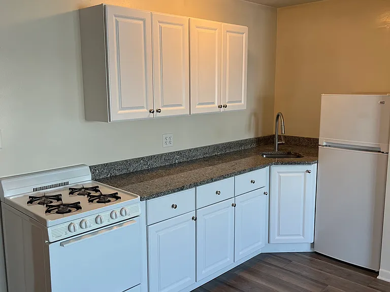 Kitchen with granite countertops
