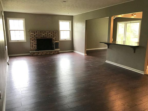 Living room looking into dining room
