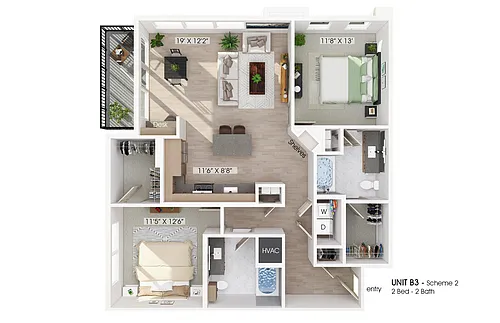 Floor plan B3