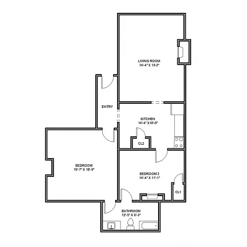 Floor plan 307 N Neville