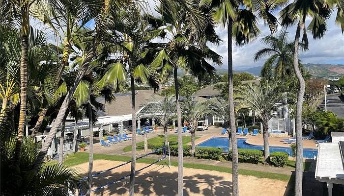 Access to a recreation center with facilities like a pool, hot tub, fitness room, BBQ area, and sand volleyball court.