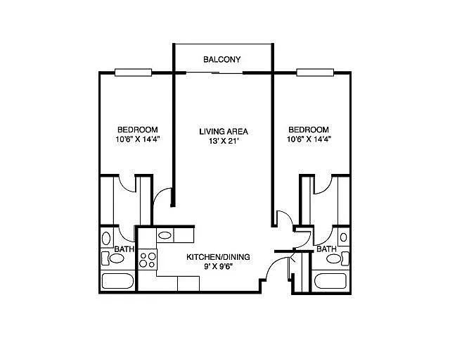 Floor plan 2B