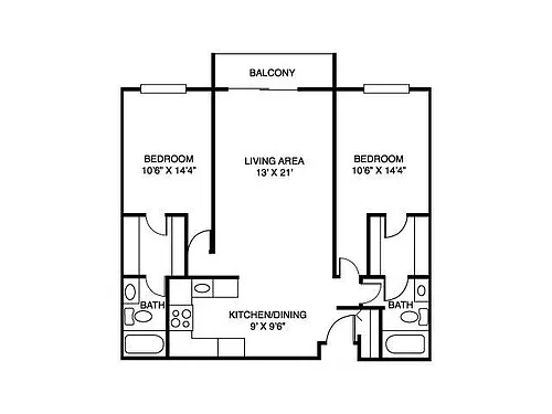 Floor plan 2B