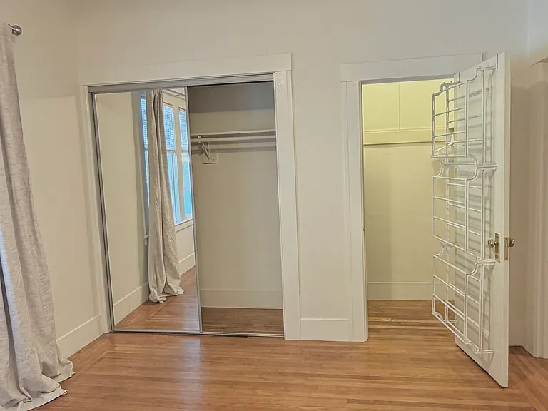 Wall and walk-in closets