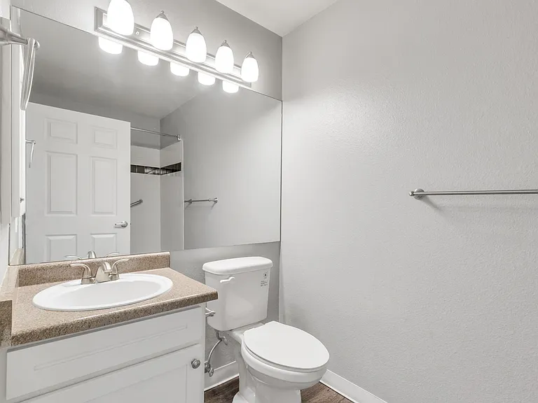 A Bathroom at The Buttes Apartment Homes in Loveland, CO