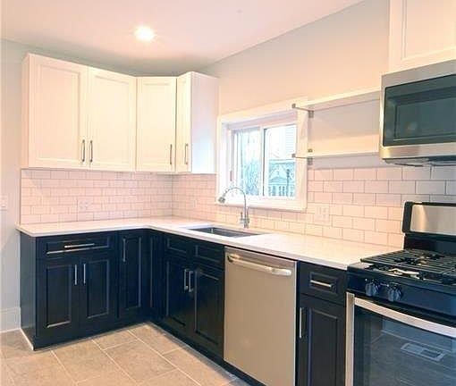 View of Kitchen from back door