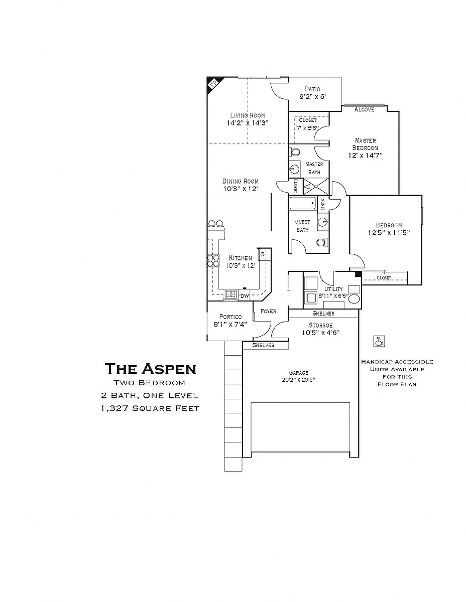 Floor plan Aspen - E