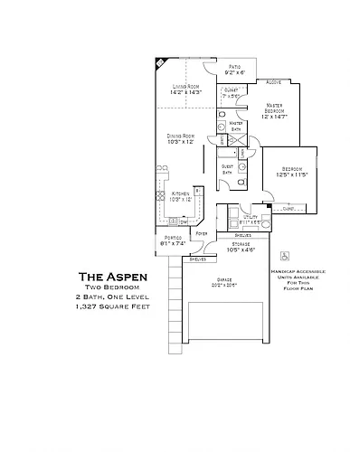 Floor plan Aspen - E