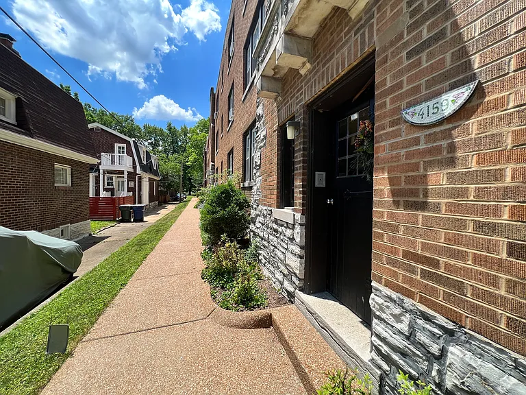 The main entry door into building 4159.