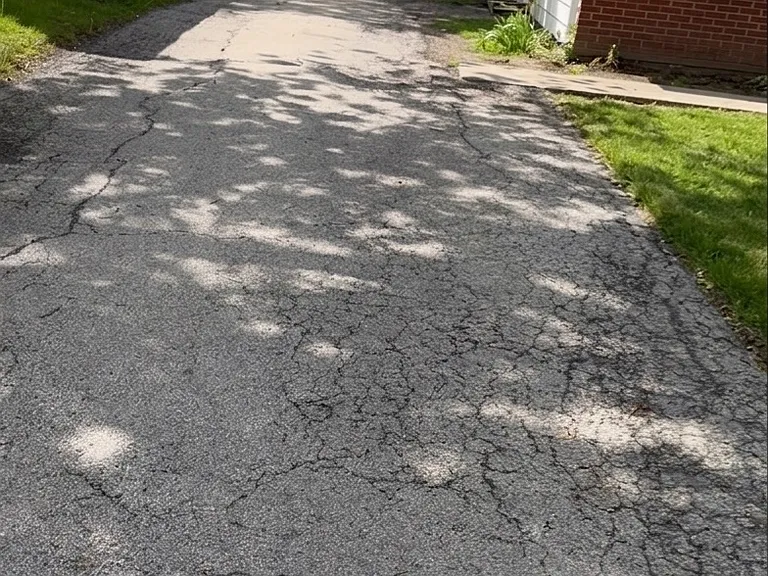 Driveway leading to garage