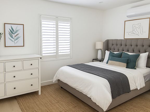 Primary bedroom (staged)