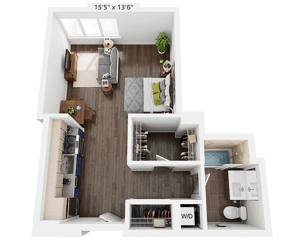 Floor plan Studio E1FF