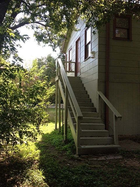 Entrance to this lovely upstairs unit of the duplex