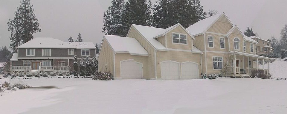 Neighborhood after snow