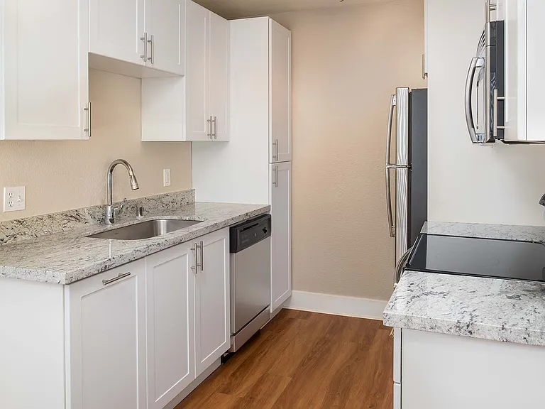 Separate dining room space adjacent to the kitchen