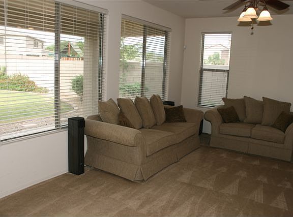 Family room has lots of light!