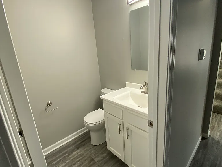 half bath off living room
