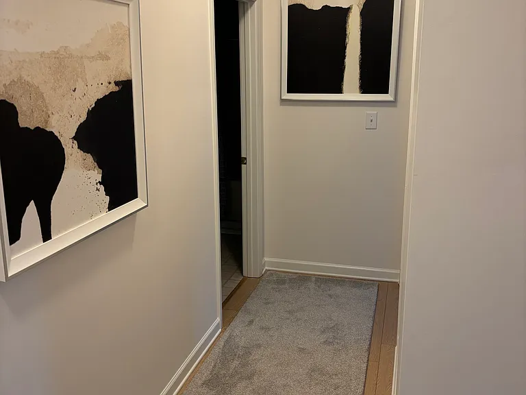 hallway to guest bath and bedroom