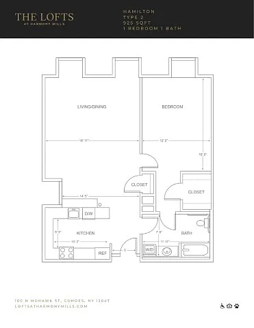 Floor plan Hamilton U - Fallsview