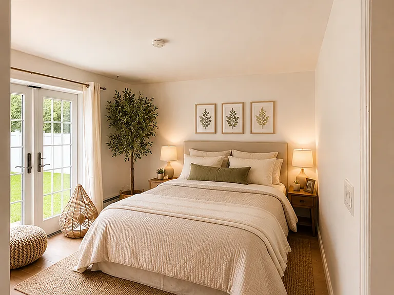 2nd Bedroom Virtually Staged as a bedroom