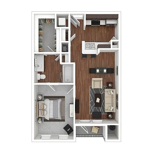 Floor plan Huron Peak - Renovated