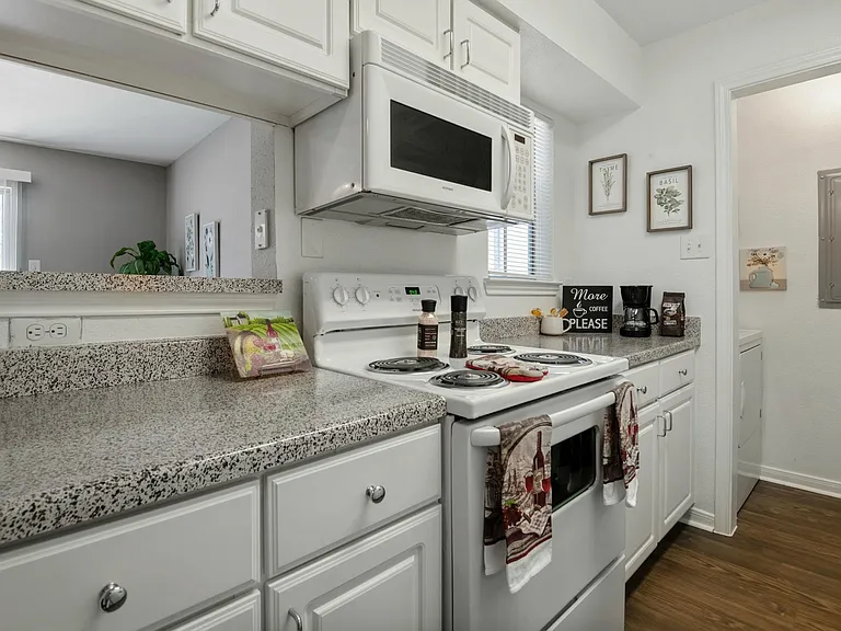 Driscoll Place | Kitchen Counters, Spacious Cabinets, and Ove