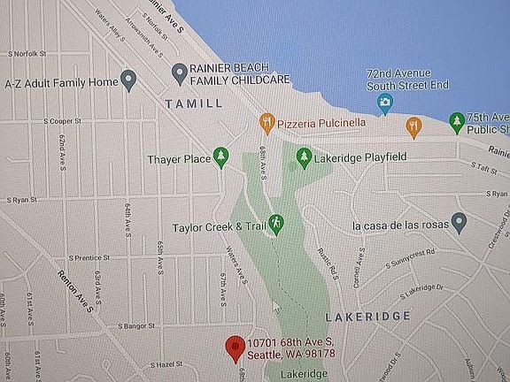 Walking distance to Lakeridge Trail and Lake Washington