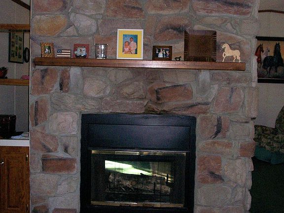 double-sided fireplace