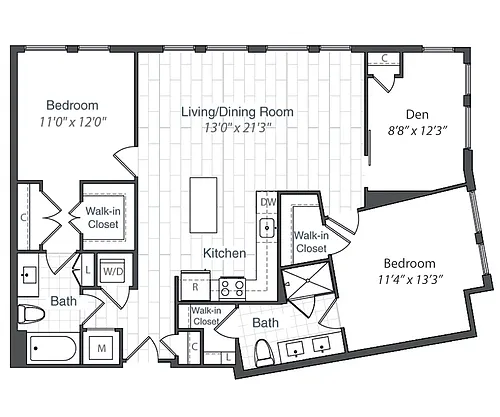 Floor plan B20D-1249