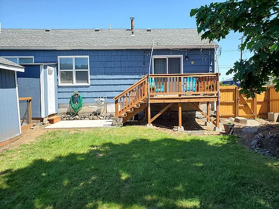 Newer deck and concrete pad