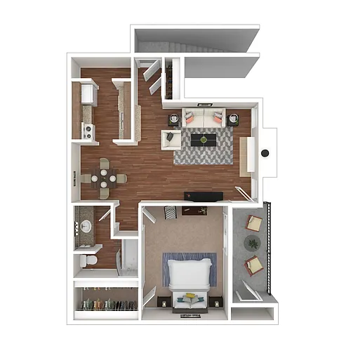 Floor plan One Bedroom