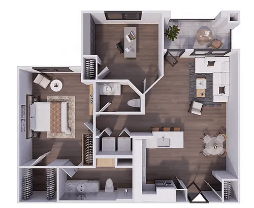 Floor plan PRIVATE COTTAGE - A2 With Den