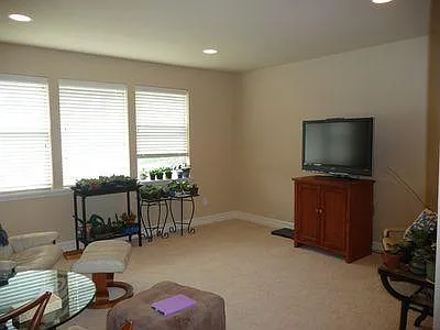 Spacious upstairs family room.