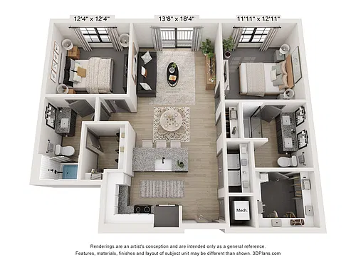 Floor plan B2A