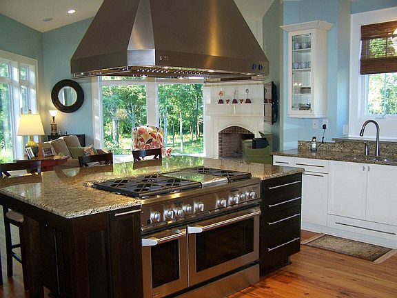 kitchen with view of family room