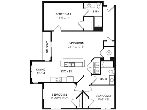 Floor plan 3X2A