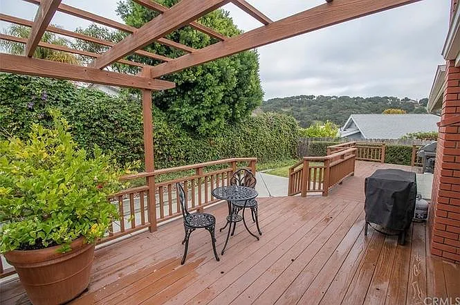 Backyard with deck