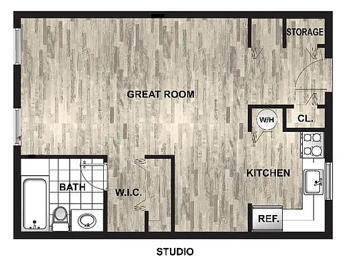Floor plan Studio
