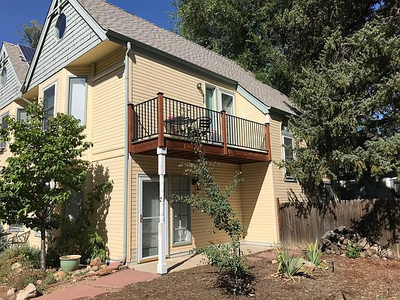 Front door, balcony off master & enclosed patio.
